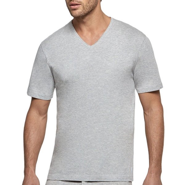 IMPETUS T-shirt Underwear Col V En Coton Essentials Gris 1021376
