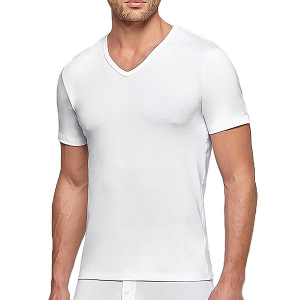 IMPETUS T-shirt Thermique  Manches Courtes Col V Thermo Blanc 1025150