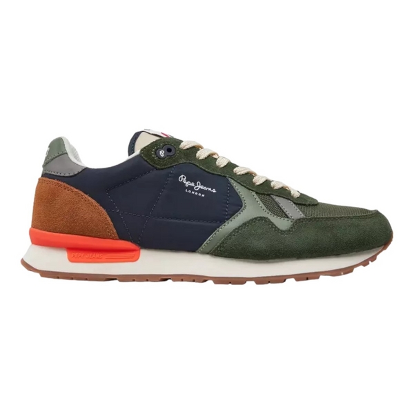 PEPE JEANS LONDON Baskets Mode   Pepe Jeans Brit Mix M green combination