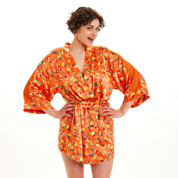 POMM POIRE Kimono Imprim Noumea orange 1049751