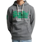 SUPERDRY Sweat  Capuche Superdry Vintage Vl Classic Hood Charbon Chin