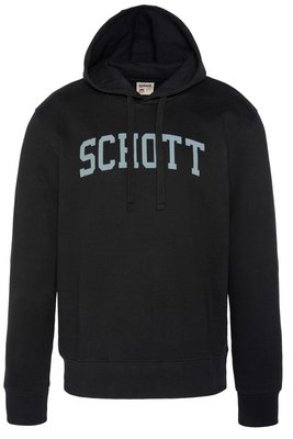 SCHOTT Sweat  Capuche Gros Logo  -  Schott - Homme BLACK