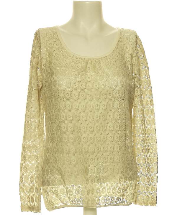 MOLLY BRACKEN SECONDE MAIN Top Manches Longues Beige 1081187