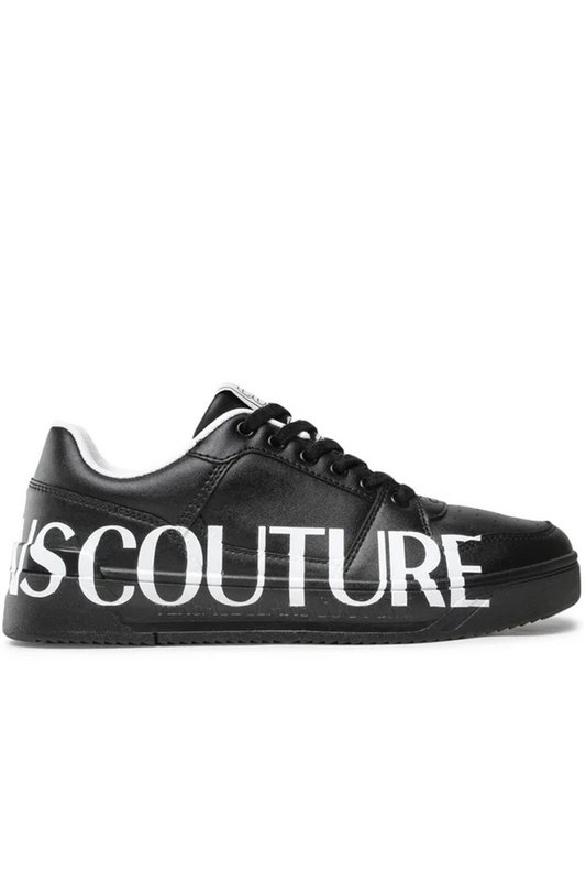 VERSACE JEANS COUTURE Sneakers En Cuir   -  Versace Jeans - Homme 899 BLACK