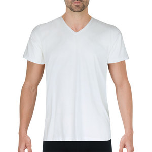 EMINENCE T-shirt Col V Coton D'egypte Blanc