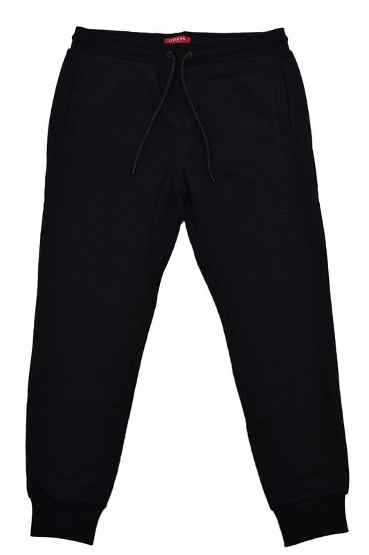 GUESS Jogging Logo Brod  -  Guess Jeans - Homme JBLK Jet Black A996